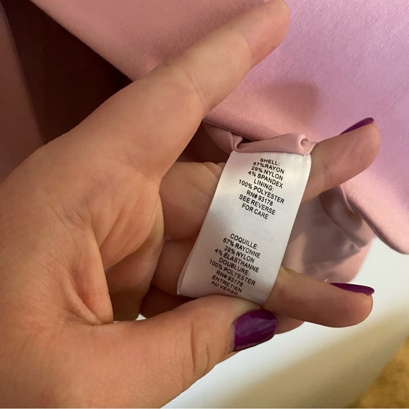 T Tahari Pink Stretchy Blazer 14 - Picture 3 of 4